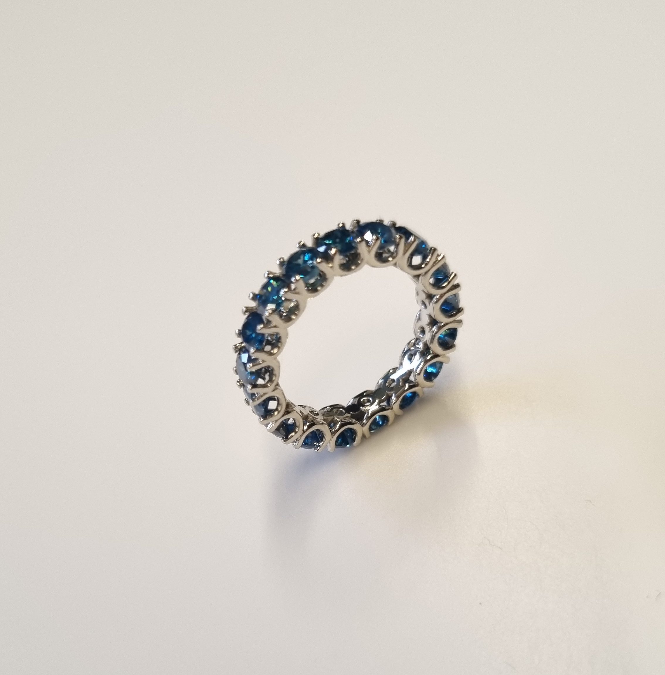 tulip alliance blue diamond ring