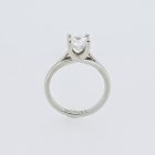 Witgouden verlovingsring met 1,00ct briljant geslepen diamant – handgemaakt in Uden
