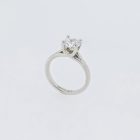 Witgouden verlovingsring met 1,00ct briljant geslepen diamant – handgemaakt in Uden
