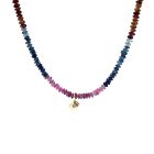 Ketting Pura met Toermalijn en gouden druppel hanger