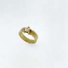 Ring Arrow14kt goud met 0,25 ct diamant