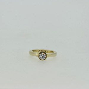 Ring Porto 14kt geelgoud met 0,20 diamant