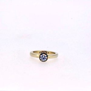 Ring Porto 14kt geelgoud met 0,20 diamant