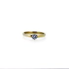 Ring Valencia 14kt geelgoud met diamant