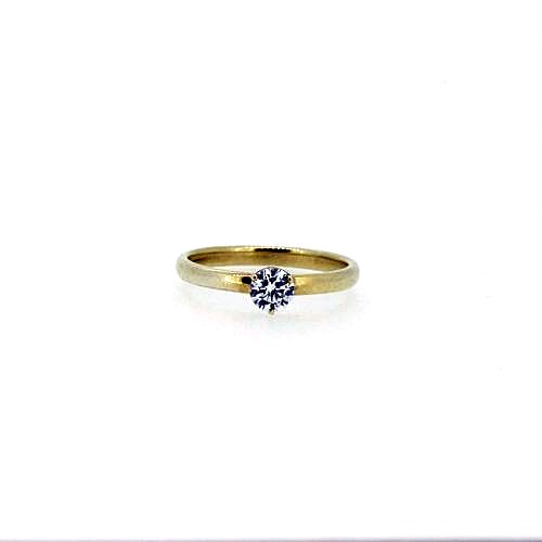 Valencia Ring Valencia 14kt geelgoud met diamant