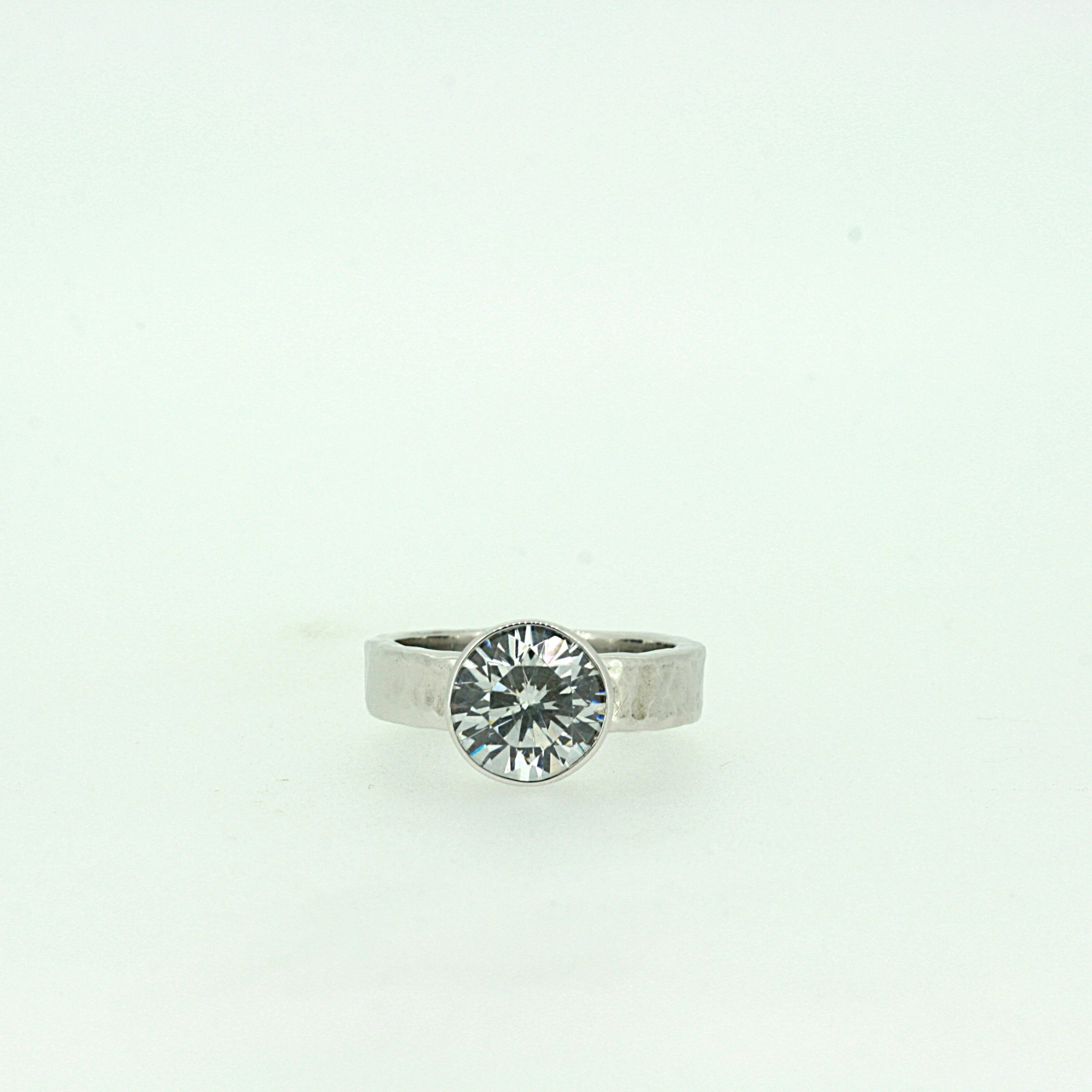 Eva vierkant Ring Eva met 3,00 ct diamant