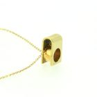 Minimalistische hanger met ruimte voor as en persoonlijke gravure