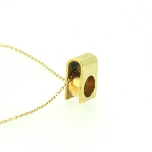 Minimalistische hanger met ruimte voor as en persoonlijke gravure